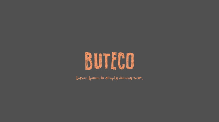 BUTECO Font