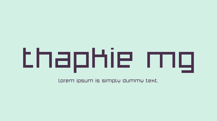 Thapkie MG Font