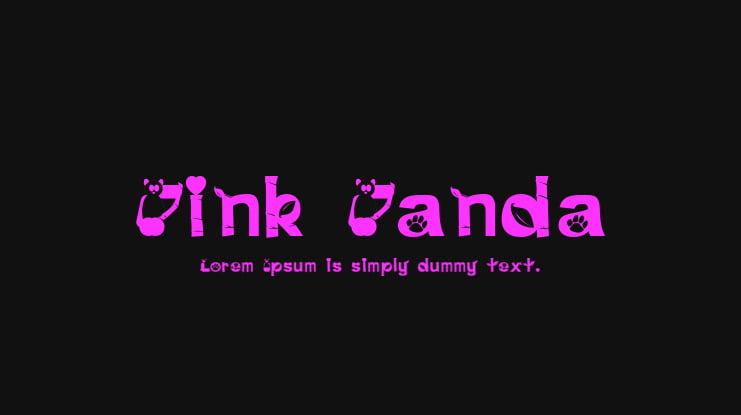 Pink Panda Font