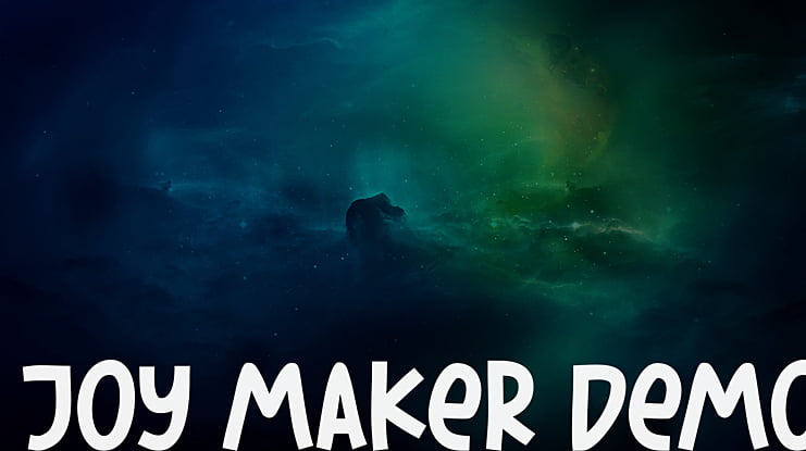 Joy Maker Demo Font