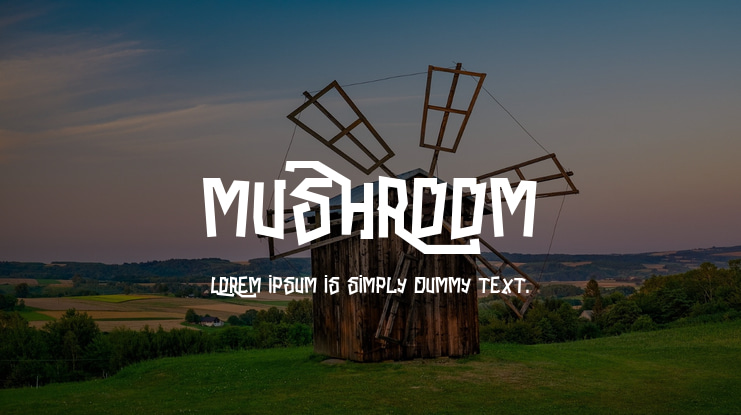 Mushroom Font