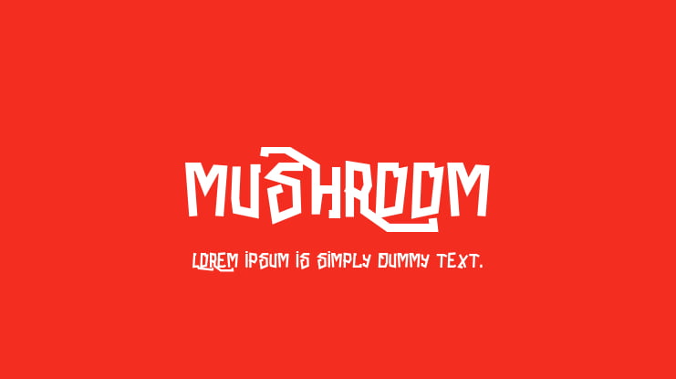 Mushroom Font