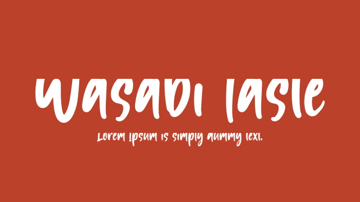 Wasabi Taste Font