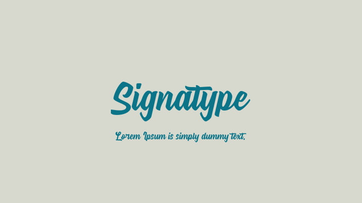 Signatype Font