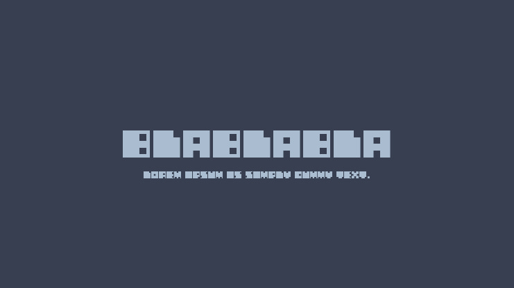 Blablabla Font