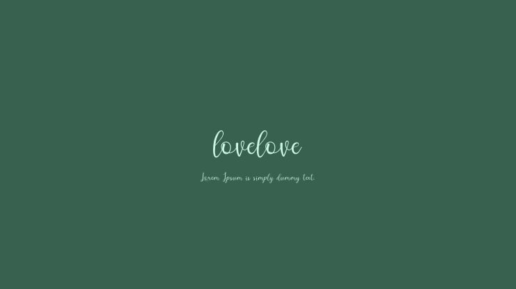 lovelove Font