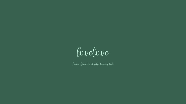 lovelove Font