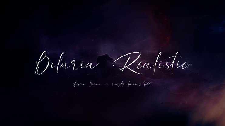 Bilaria Realistic Font