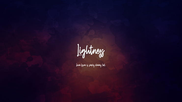 Lightness Font
