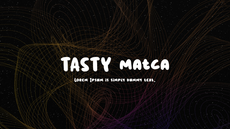 Tasty Matcha Font