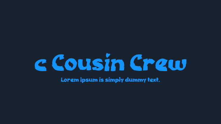 c Cousin Crew Font