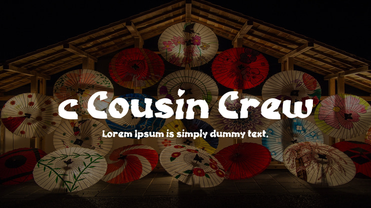 c Cousin Crew Font