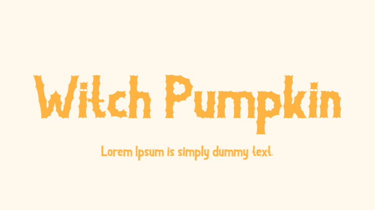 Witch Pumpkin Font