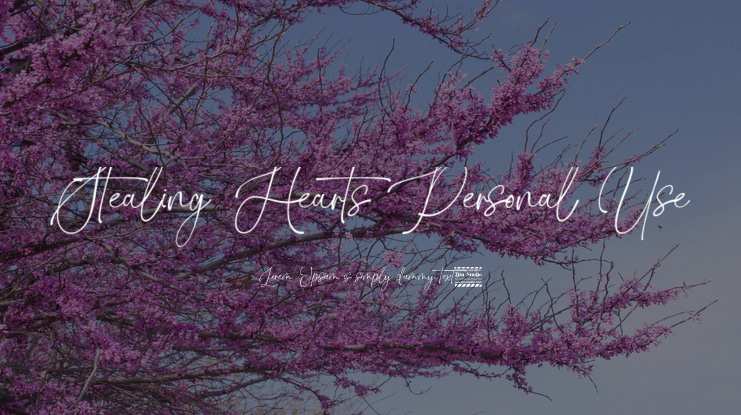Stealing Hearts Personal Use Font