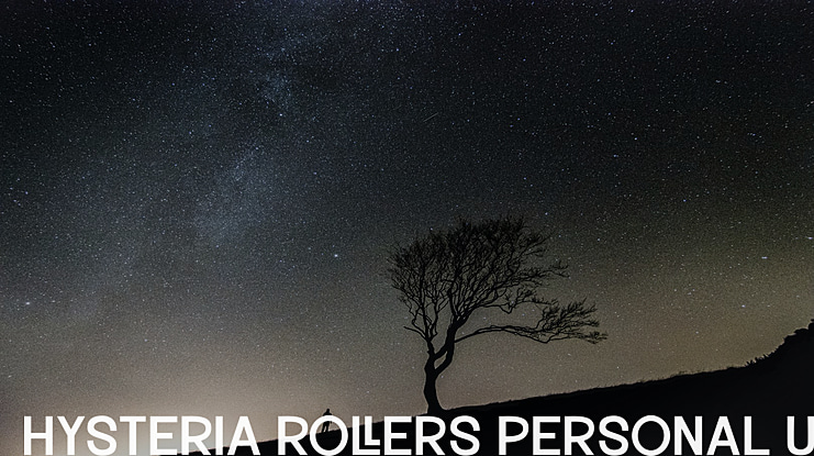 Hysteria Rollers Personal Use Font