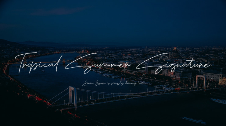 Tropical Summer Signature Font Family