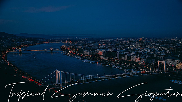 Tropical Summer Signature Font Family