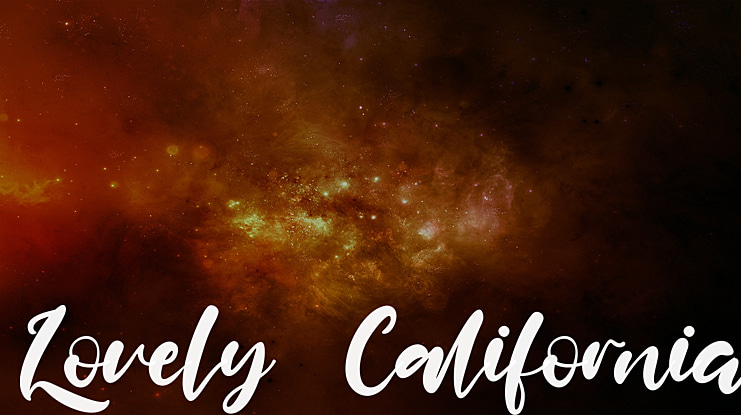 Lovely California Font