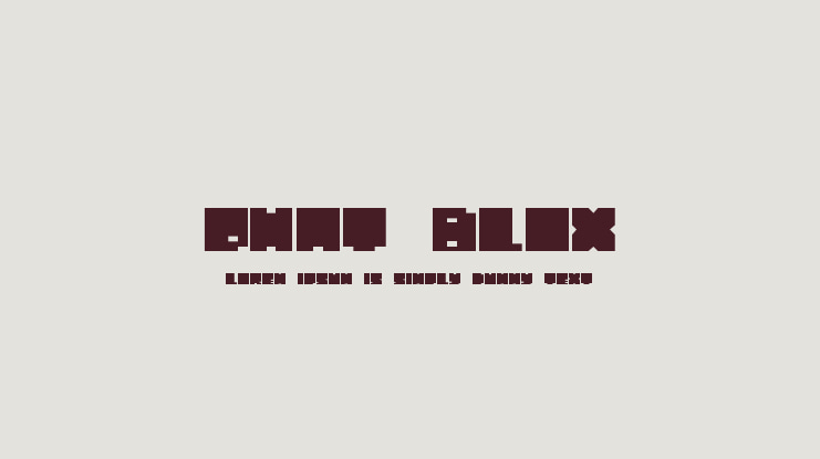 Phat Blox Font
