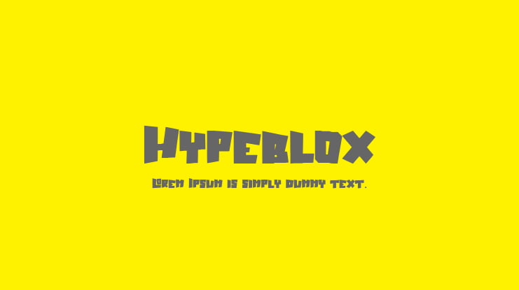 Hypeblox Font