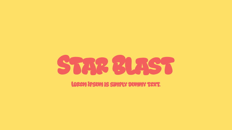 Star Blast Font, Webfont & Desktop