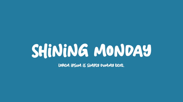 Shining Monday Font