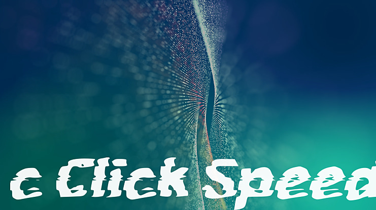 c Click Speed Font : Download Free for Desktop & Webfont