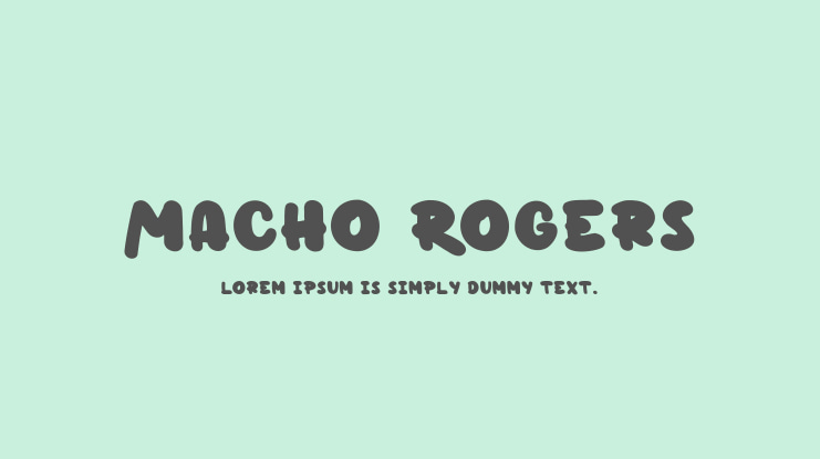 Macho Rogers Font