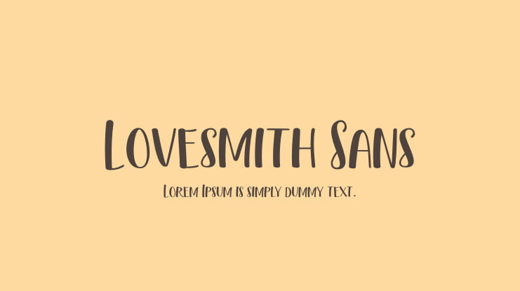 Lovesmith Sans Font Family