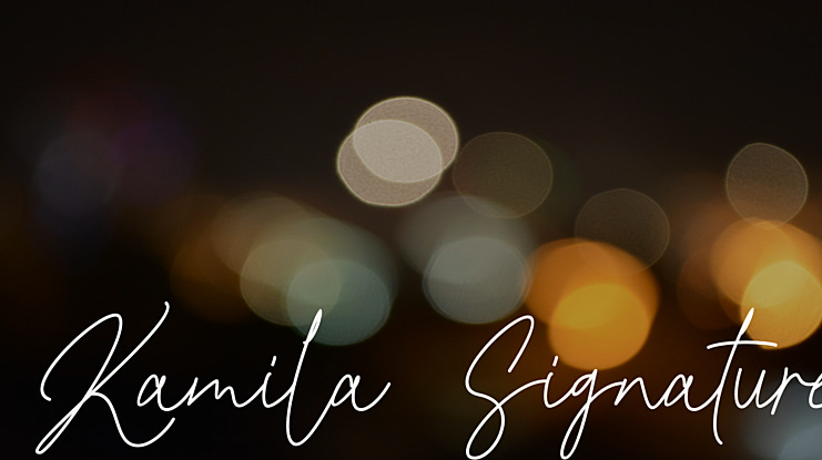 Kamila Signature Font