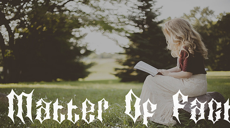 Matter Of Fact Font Family
