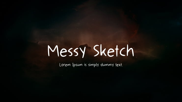 Messy Sketch Font