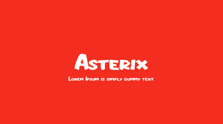 Asterix Font Family