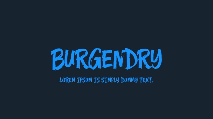 Burgendry Font