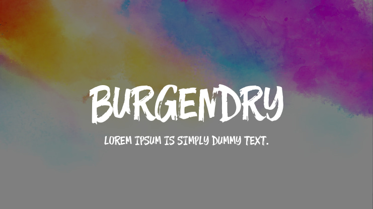 Burgendry Font