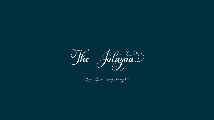 The Julayna Font
