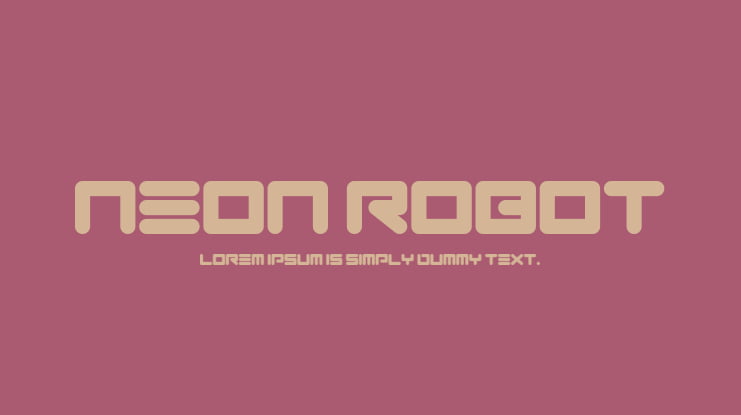 Neon Robot Font Family
