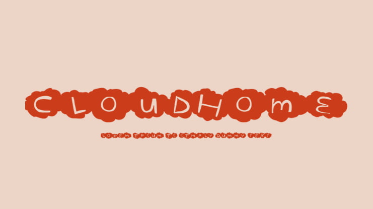 CloudHome Font