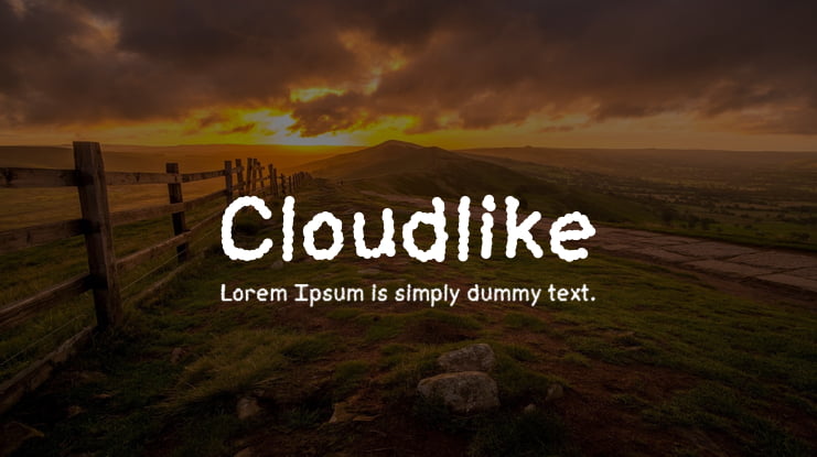 Cloudlike Font