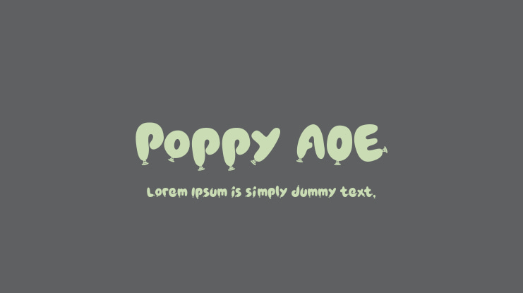 Poppy AOE Font