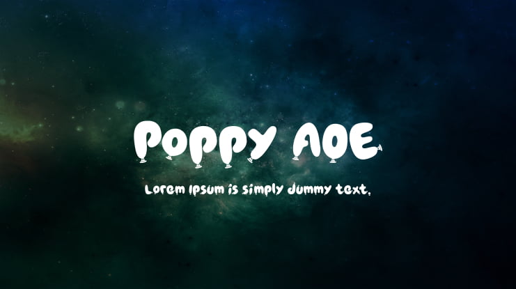 Poppy AOE Font