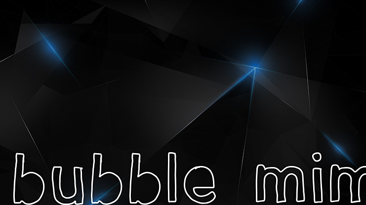 bubble mim Font