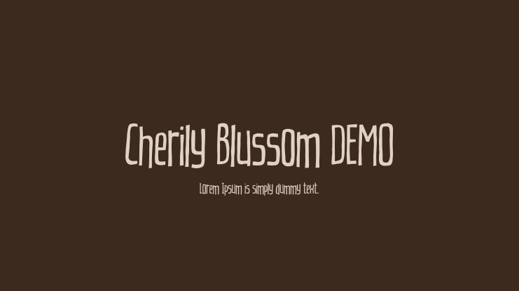 Cherily Blussom DEMO Font