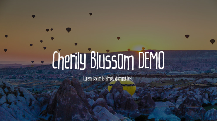 Cherily Blussom DEMO Font