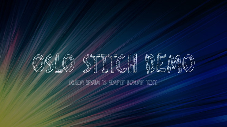 Oslo Stitch DEMO Font