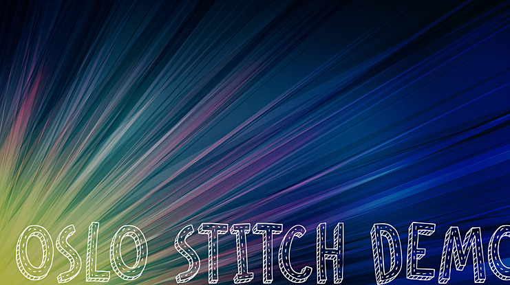 Oslo Stitch DEMO Font