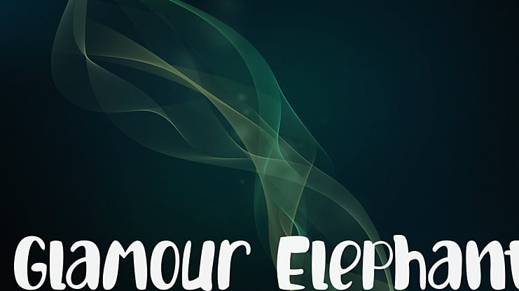 Glamour Elephant Font
