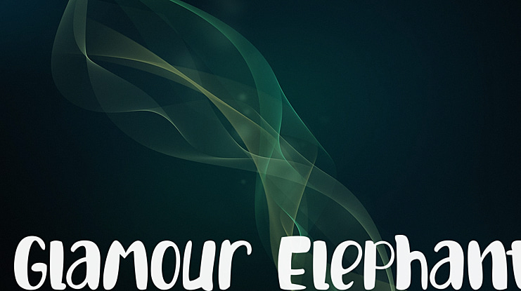 Glamour Elephant Font