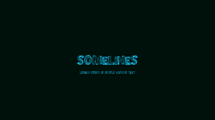 SomeLines Font