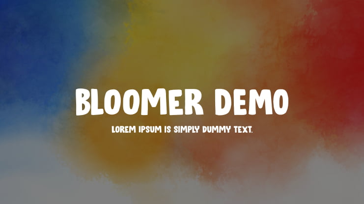 Bloomer DEMO Font
